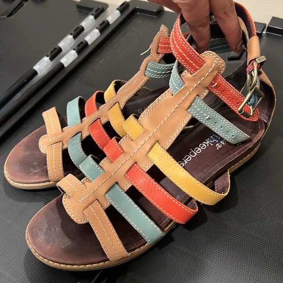 Timberland Earthkeepers, cork wedge thong sandals, size 8 - Picture 4 of 7